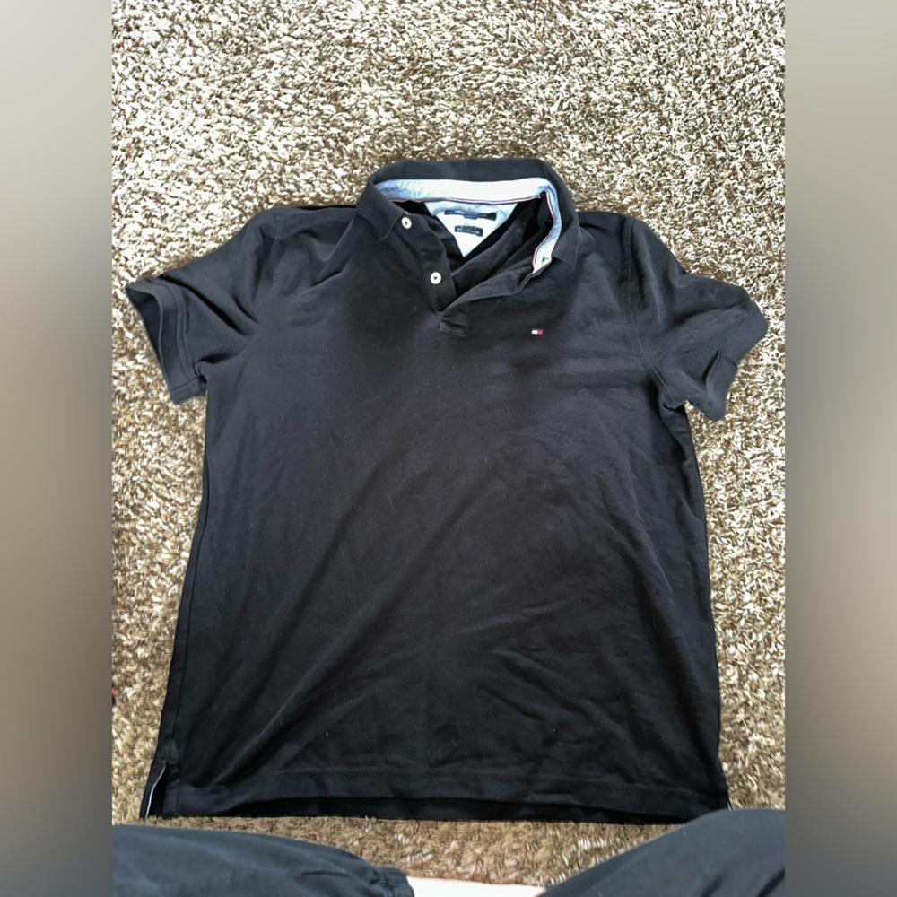 Tommy Hilfiger Black Polo Shirt